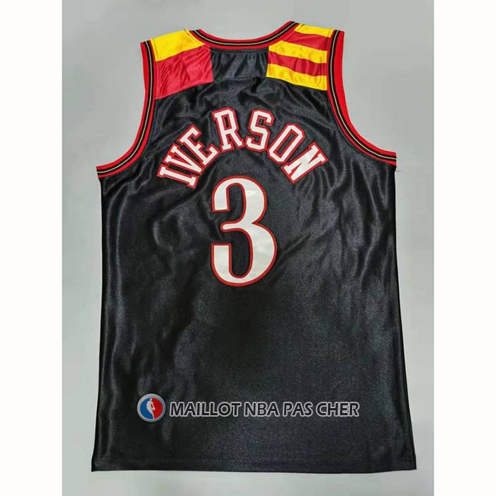 Maillot Philadelphia 76ers Allen Iverson NO 3 Mitchell & Ness 2006 Noir